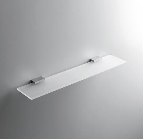 Colombo Design LOOK B1616 Стеклянная полка 60 см - в комплекте с держателями (хром - стекло)